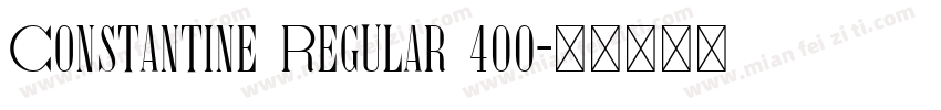 Constantine Regular 400字体转换
